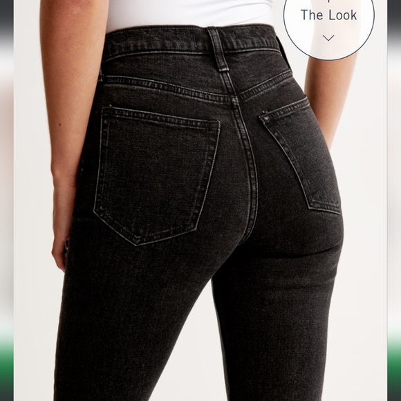 Abercrombie Ultra High Rise Ankle Straight Jeans - Picture 2 of 4